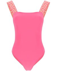 Versace Greca One Piece Swimsuit - Pink