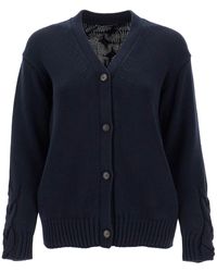 Max Mara - Cotton Knit Cardigan Sweater - Lyst