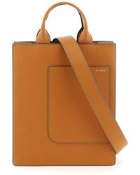 Valextra - Small 'boxy' Tote Bag - Lyst