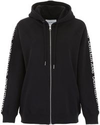 Calvin Klein Felpa Con Cappuccio E Logo - Nero