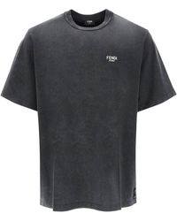 Fendi - Washed Jersey T-Shirt - Lyst