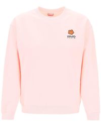 KENZO - Crew Neck Sweatshirt With Embroidery - Lyst