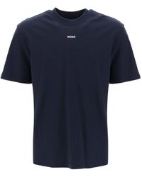 HUGO - T-Shirt Girocollo Dapolino - Lyst