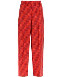 Max Mara - Printed Silk Pyjamas Pants - Lyst