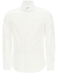 Vincenzo Di Ruggiero Classic Cotton Shirt 38 White Cotton