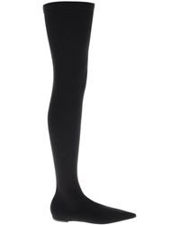 Dolce & Gabbana - Stretch Jersey Thigh-High Boots - Lyst