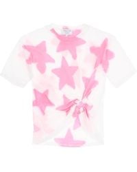 Collina Strada - Tie-dye Star T-shirt With O-ring Detail - Lyst