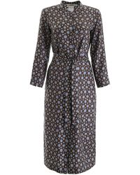 Max Mara Printed Caftan - Blue