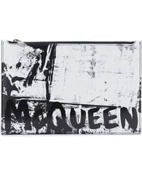 Alexander McQueen - Clutch con stampa astratta - Lyst
