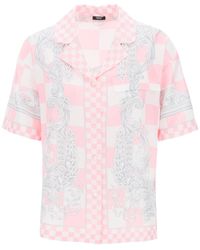 Versace - Printed Silk Bowling Shirt - Lyst