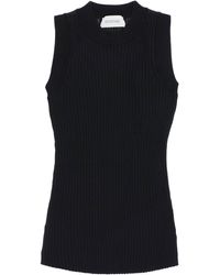 Sportmax - Sleeveless Ribbed Knit Top - Lyst