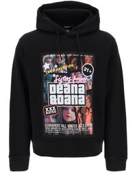 DSquared² - Cool Fit Hoodie With Print - Lyst