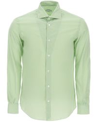 Vincenzo Di Ruggiero Patterned Cotton Shirt - Green