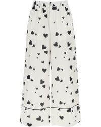 Marni - Pajama Pants With Bunch Of Hearts Motif - Lyst