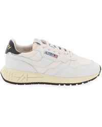 Autry - Low-Cut Nylon And Leather Reelwind Sneakers - Lyst