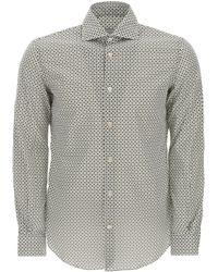 Vincenzo Di Ruggiero Patterned Cotton Shirt - Grey