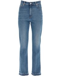 Valentino High Waisted Flare Jeans - Blue