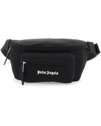 Palm Angels - Canvas Waist Bag With Embroidered Logo - Lyst