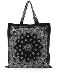 ARIZONA LOVE Beach Shoulder Bag With Animalier Print Os Cotton - Black