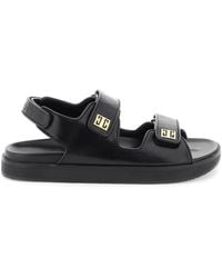 Givenchy - Leather 4G Sandals - Lyst