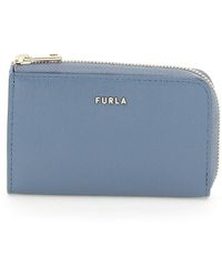 Furla Leather Key Holder - Blue