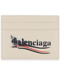 Balenciaga - "political Stencil Cash Card Holder With - Lyst