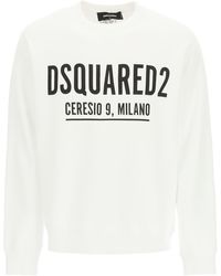 DSquared² Ceresio 9 Print Sweatshirt M Cotton - White