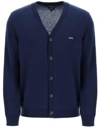 A.P.C. - Cardigan In Cotone Curtis - Lyst