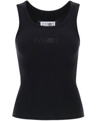 MM6 by Maison Martin Margiela - Tank Top With Numeric Logo - Lyst