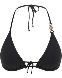 Versace - Metal Greek Triangle Bikini Top - Lyst