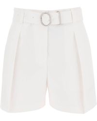 Jil Sander - Cotton Bermuda Shorts With Removable Belt - Lyst