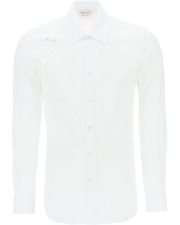Alexander McQueen - Harness Shirt In Stretch Cotton - Lyst