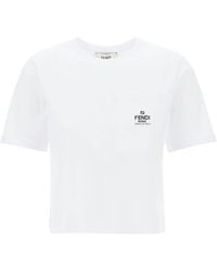 Fendi - Roma Pocket T-Shirt - Lyst