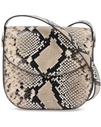 Jil Sander - Python Leather Coin Shoulder Bag With Textured Finish - Lyst