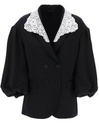 Simone Rocha - "Oversized Blazer With Lace - Lyst