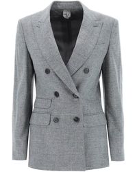 Max Mara - 'Sansone' Tailoring Double-Breasted Jacket - Lyst