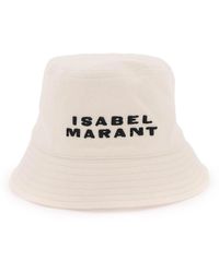 Isabel Marant - Embroidered Logo Bucket Hat - Lyst