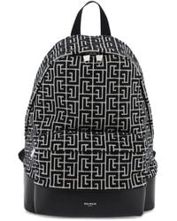 Balmain - Jacquard Backpack With Monogram - Lyst