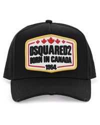 DSquared² - Baseball Cap With Logo Patch - Lyst
