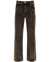 Balmain - Loose Fit Jeans In Washed Denim - Lyst