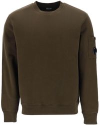 C.P. Company - Crew-neck Sweatshirt In Fleece-back Cotton - Lyst