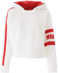 Moncler Hooded Sweatshirt - White