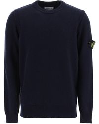 Stone Island Classic Badge Sweater in Black for Men | Lyst Canada