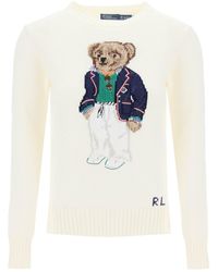 Polo Ralph Lauren - Pullover In Cotone Polo Bear - Lyst
