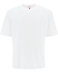 Ferragamo - T-shirt With Contrasting Inlay - Lyst