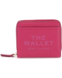 Marc Jacobs - Portafoglio The Leather Mini Compact Wallet - Lyst