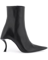 Balenciaga - Leather Hourglass Ankle Boots - Lyst