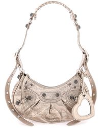 Balenciaga - Metallic Leather Le Cagole Shoulder Bag Xs - Lyst