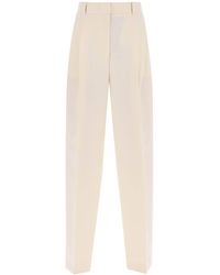 Totême - Double-Pleated Viscose Trousers - Lyst