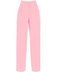 MSGM - Fluid Wide Leg Pants - Lyst